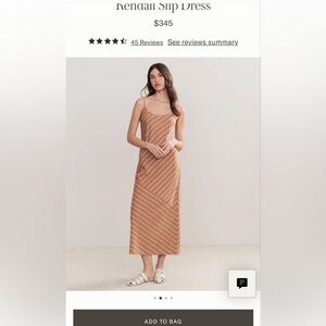Jenni Kayne Brown Striped Maxi Dress